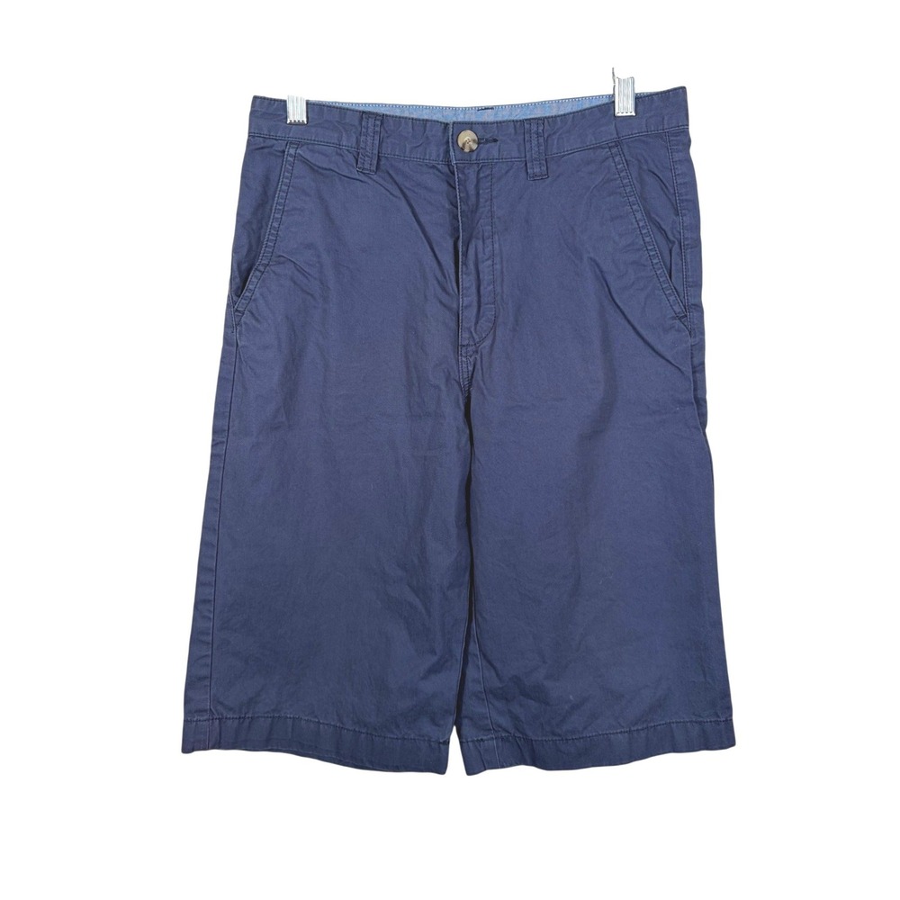 Lacoste Cotton Bermuda Short Navy Boys Size 16 Preppy Classic Vacation